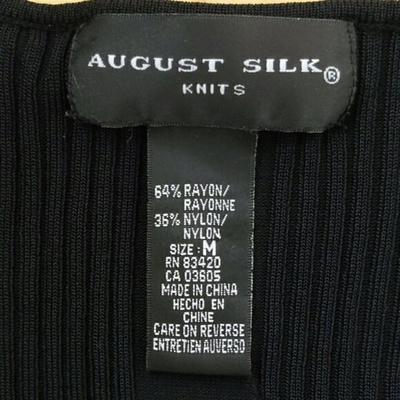 August Silk Knits Black Beaded Sweater - Picture 4 of 6